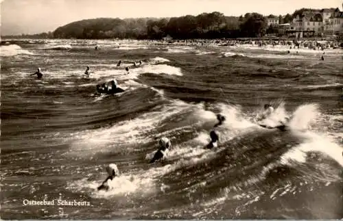 ostseebad scharbeutz, strand, wellen (Nr. 9809)