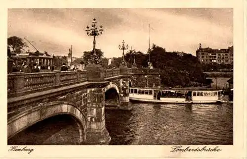 hamburg, lombardsbrücke (Nr. 10312)