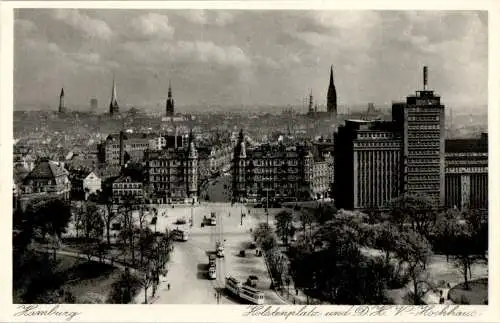 hamburg, holstenplatz und d.h.v.-hochhaus (Nr. 10340)