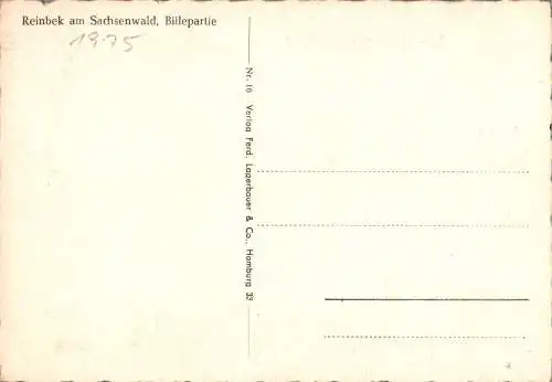 reinbek am sachsenwald, billepartie (Nr. 10506)