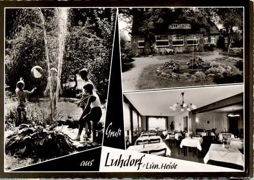 gruß aus luhdorf, lüneburger heide, pension glahn, winsen/luhe (Nr. 10508)