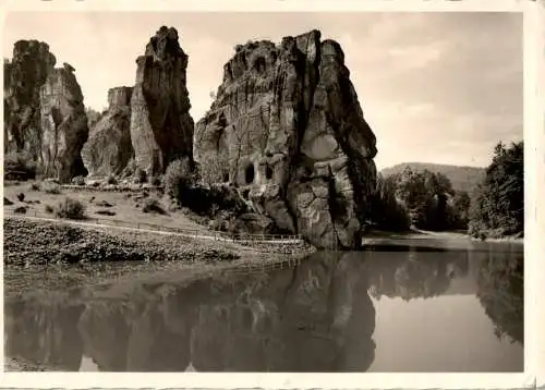 externsteine, teutoburger wald, 1952 (Nr. 10610)