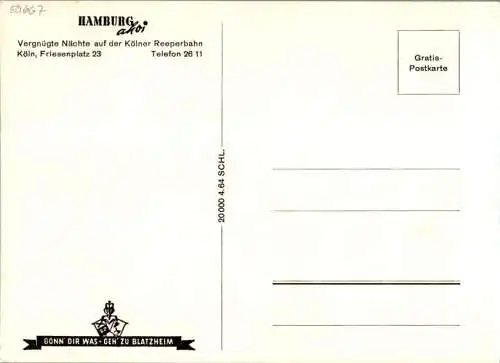 kölner reeperbahn, hamburg ahoi (Nr. 10659)