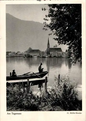 am tegernsee, blick nach egern, h. müller-brunke, 1964 (Nr. 10693)