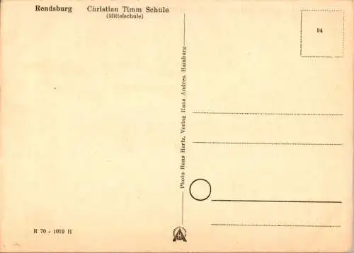 rendsburg, christian timm schule (Nr. 10762)