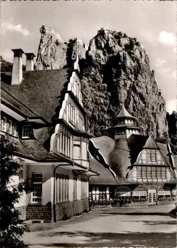 bad münster am stein, brunnenhaus mit rheingrafenstein, 1965 (Nr. 10768)