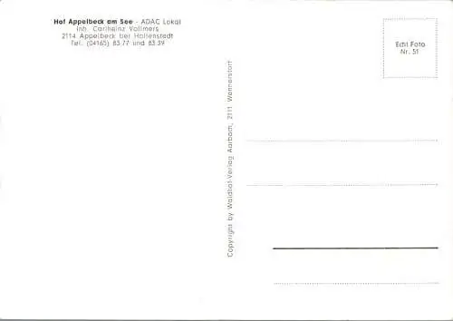 hof appelbeck am see, hollenstedt, adac lokal (Nr. 10818)