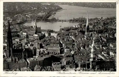 hamburg, stadtzentrum, binnen- und aussenalster (Nr. 10883)