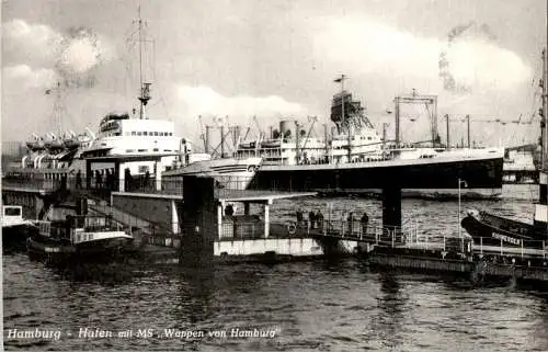 hamburg, hafen mit ms "wappen von hamburg" (Nr. 10892)