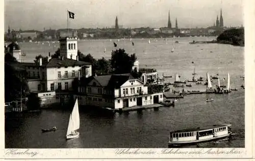 hamburg, uhlenhorster fährhaus und aussenalster (Nr. 10909)