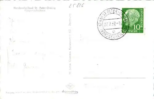 st. peter ording, fliegeraufnahme, 1967 (Nr. 10953)
