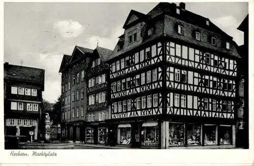 herborn, marktplatz, 1957 (Nr. 11015)