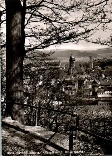 hann. münden, blick auf altstadt mit st. blasii-kirche, 1959 (Nr. 11063)