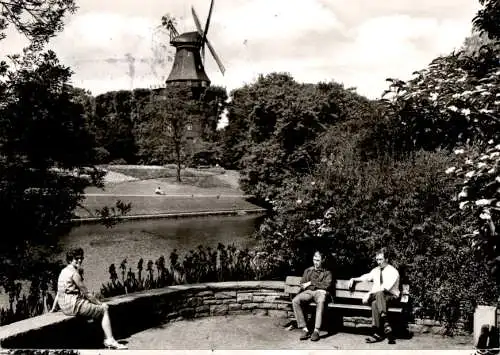 bremen, mühle am wall mit stadtgraben (Nr. 11108)