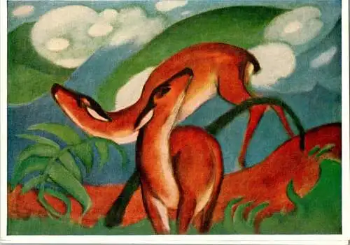 franz marc, die roten rehe (Nr. 11276)