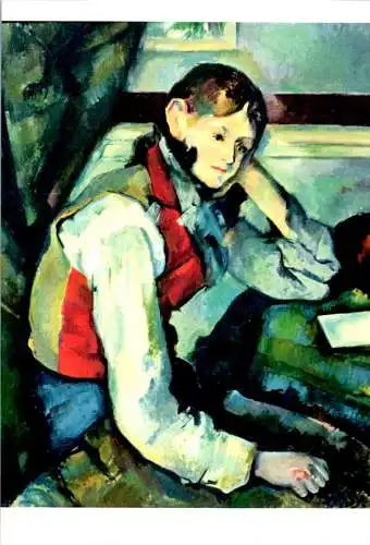 paul cezanne, die rote weste (Nr. 11328)