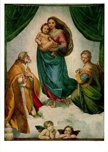 raffael santi, sixtinische madonna, dresden (Nr. 11349)