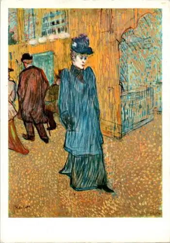 toulouse-lautrec, jane avril leaving the moulin rouge (Nr. 11354)