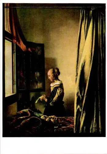 jan vermeer, brieflesendes mädchen (Nr. 11378)