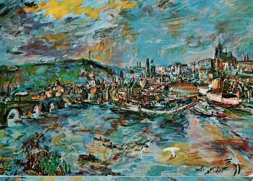 oskar kokoschka, prag, hafen, 1936 (Nr. 11384)