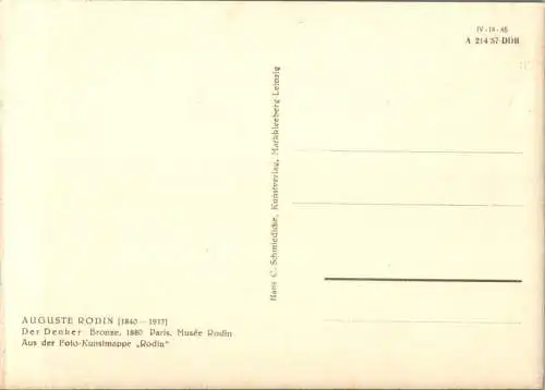 auguste rodin, der denker (Nr. 11455)