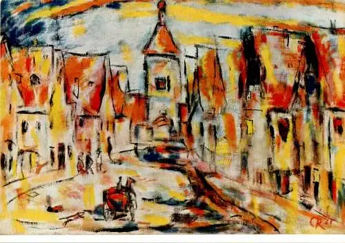 christian rohlfs, straße in rothenburg, 1921 (Nr. 11520)