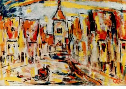 christian rohlfs, straße in rothenburg, 1921 (Nr. 11547)