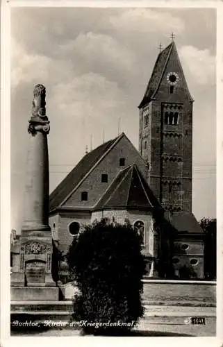 buchloe, kirche und kriegerdenkmal (Nr. 11614)