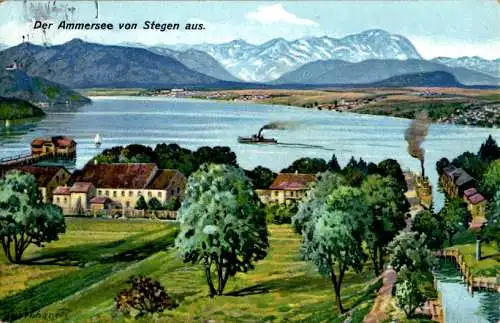 der ammersee von stegen aus, 1928 (Nr. 11737)