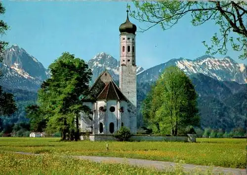 st. coloman-kirche mit gernspitze (Nr. 11834)