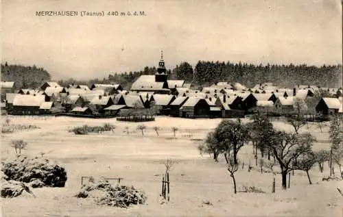 merzhausen (taunus) im winter (Nr. 11872)