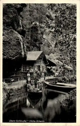 obere schleuse, sächsische schweiz, 1938 (Nr. 11877)