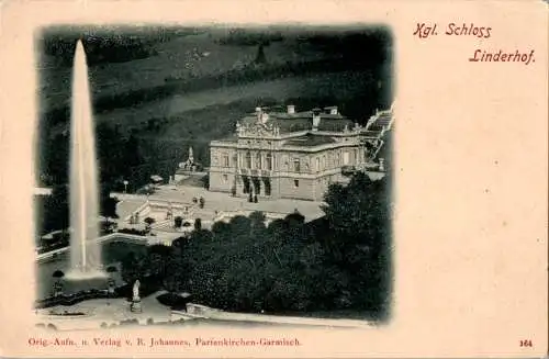 schloss linderhof, verlag johannes, partenkirchen (Nr. 11900)