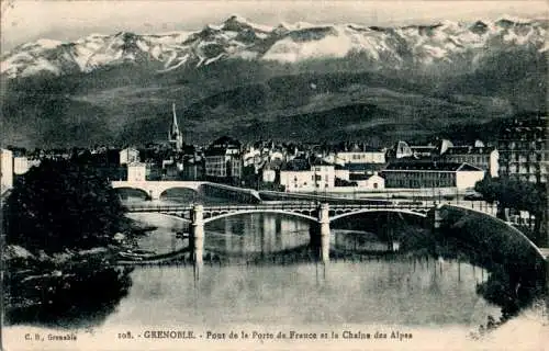grenoble, pont de la porte de france (Nr. 12117)