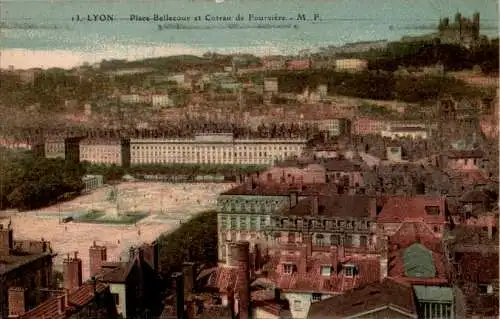 lyon, place bellecour et coteau de fourviere (Nr. 12118)