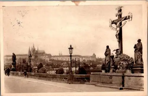 prag, das kreuz auf der karlsbrücke (Nr. 12127)