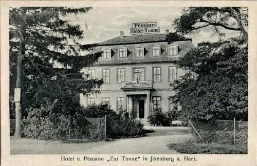 pension "zur tanne", ilsenburg am harz, bahnpost-stempel, 1918 (Nr. 12129)