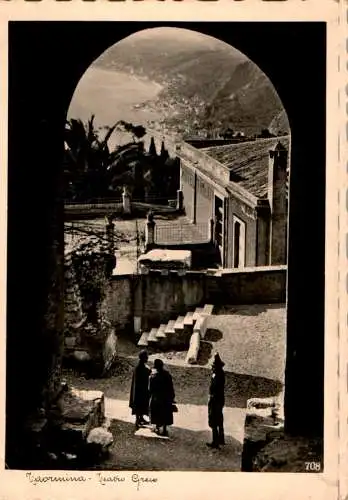 taormina, teatro greco, 1935 (Nr. 12132)