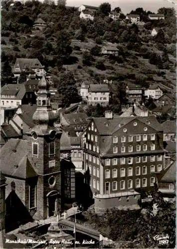 monschau, rotes haus, ev. kirche (Nr. 12153)