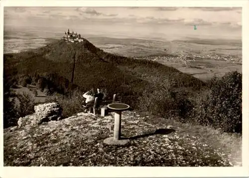 burg hohenzollern, blick vom zellerhorn, 1949 (Nr. 12200)