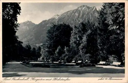 bad reichenhall, kurgarten und hochstaufen, 1939 (Nr. 12221)