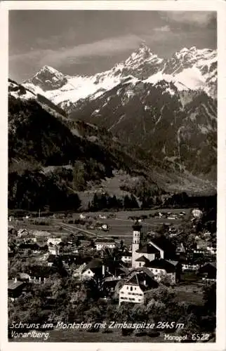 schruns im montafon mit zimbaspitze, 1939 (Nr. 12251)