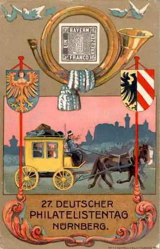 27. deutscher philatelistentag nürnberg 1921 (Nr. 12286)