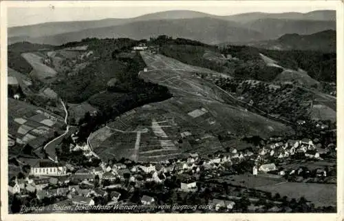 durbach in baden, vom flugzeug aus, gasthaus zum ritter (Nr. 12295)