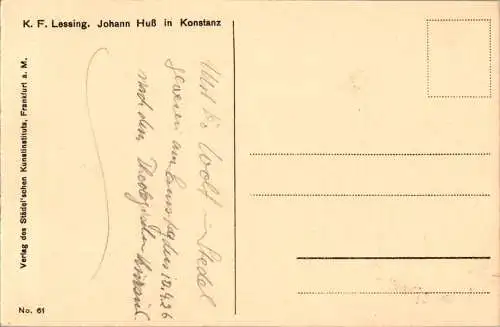k.f. lessing, johann huß in konstanz, 1926 (Nr. 12311)