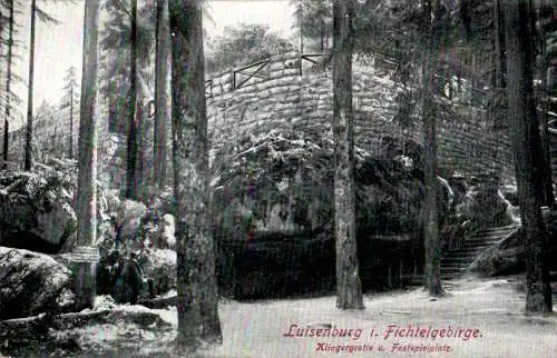 luisenburg im fichtelgebirge, klingergrotte u. festspielplatz (Nr. 12322)