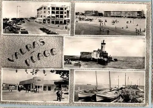 valras-plage le boulevard et la gare routiere (Nr. 12410)