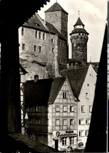 nürnberg, kaiserturm mit sinwellturm (Nr. 12553)