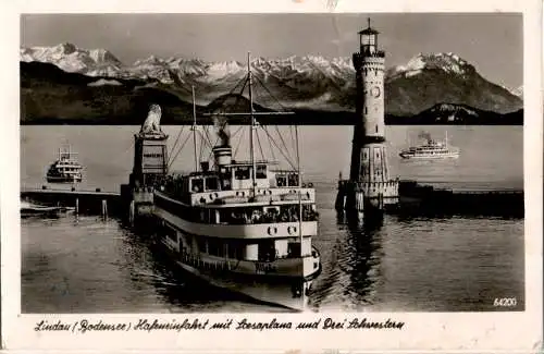 lindau hafeneinfahrt m.s. allgäu (Nr. 12809)