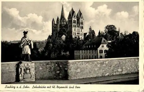 limburg a.d. lahn, lahnbrücke, nepomuk (Nr. 12825)